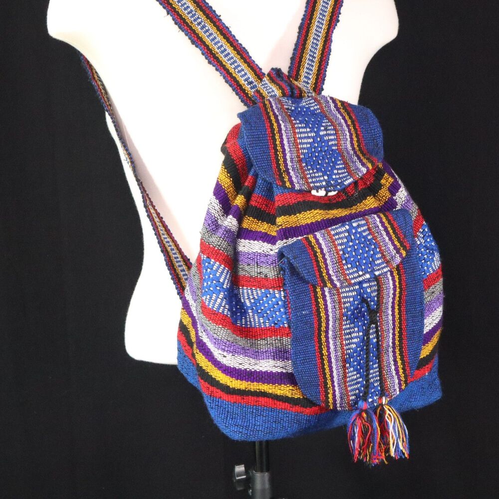 Backpack BoHo Indian Blanket  12"x10"x5"